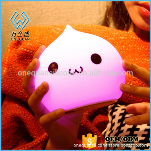 2016 Adorable Water Drop warmly Colors LED Table Lamp Silicone Baby Night Light for Children Bedroom Decor Lamp Gifts